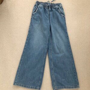 Good American Wide Leg Baggy Jeans, Size 1 (Small / 29" Waist) x Inseam 29.25"